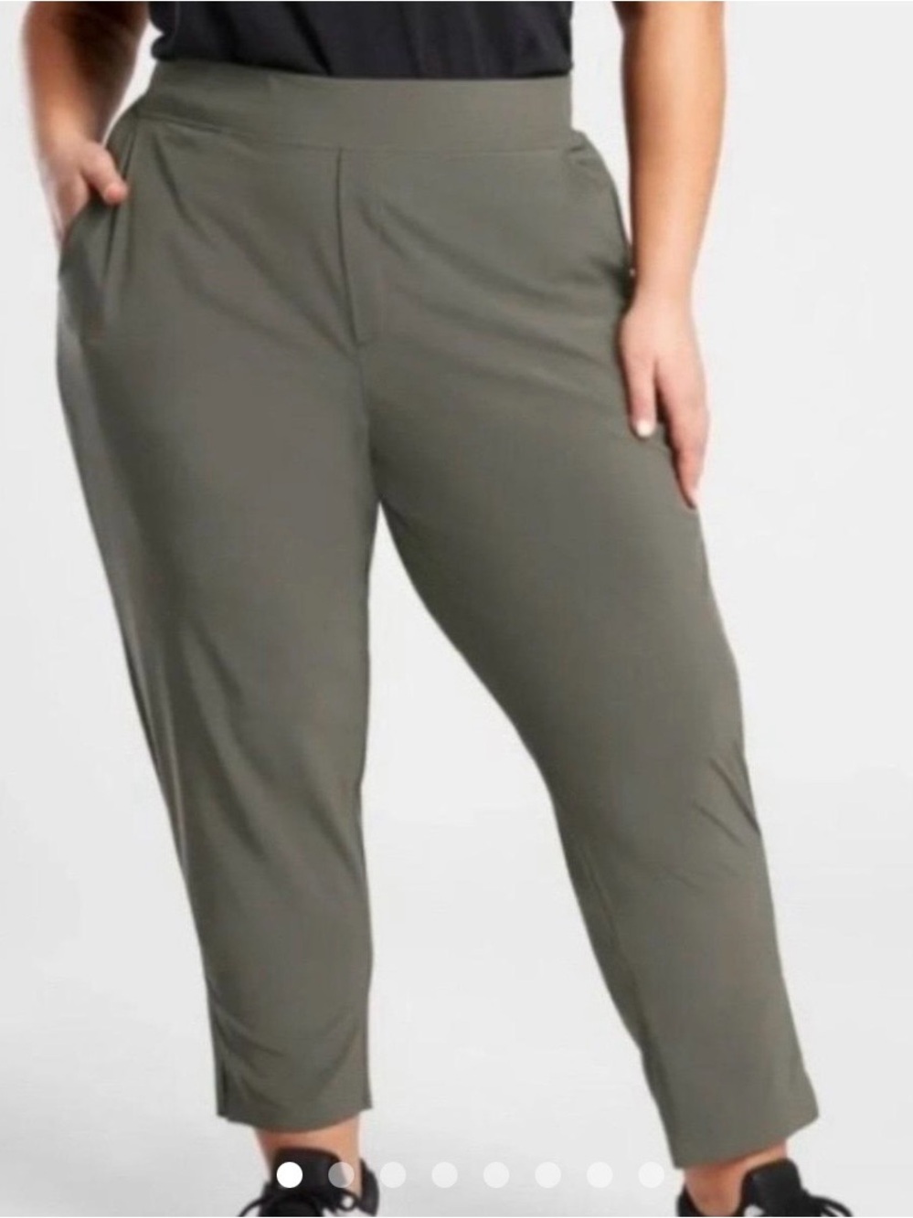 Athleta Brooklyn Ankle Pant Olive Green Women’s 20 Performance Stretch Plus Size